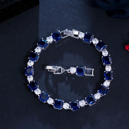 Cube Drop Bracelet | Silver