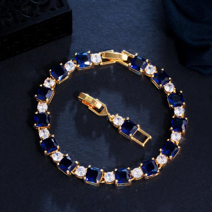 Cube Drop Bracelet | Gold