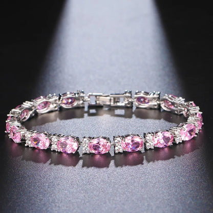 Crystal Cut Bracelet | Silver