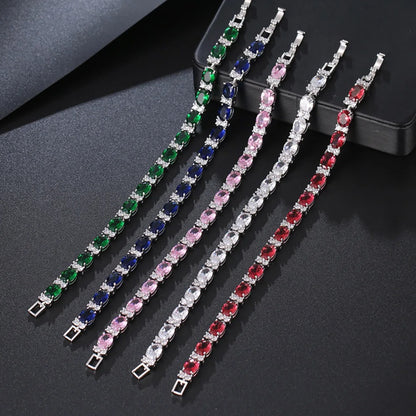 Crystal Cut Bracelet | Silver