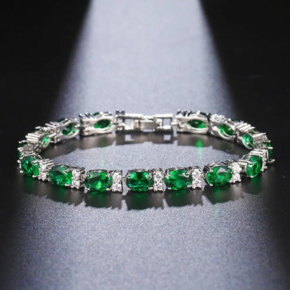 Crystal Cut Bracelet | Silver