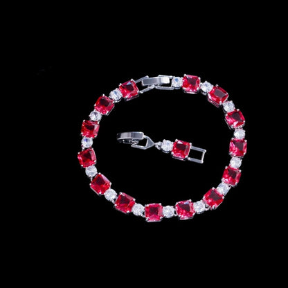 Cube Drop Bracelet | Silver