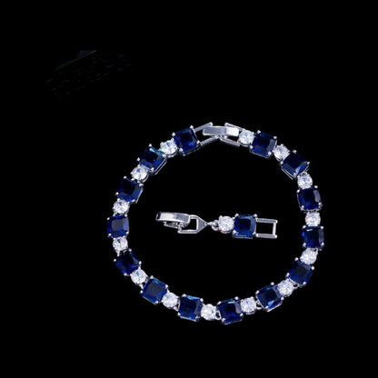 Cube Drop Bracelet | Silver