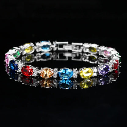 Crystal Cut Bracelet | Silver