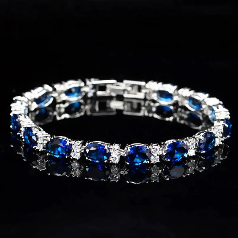 Crystal Cut Bracelet | Silver