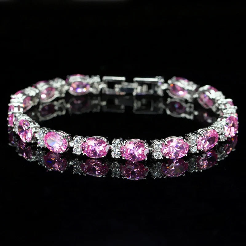 Crystal Cut Bracelet | Silver