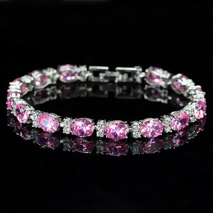 Crystal Cut Bracelet | Silver