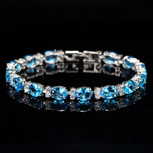 Crystal Cut Bracelet | Silver