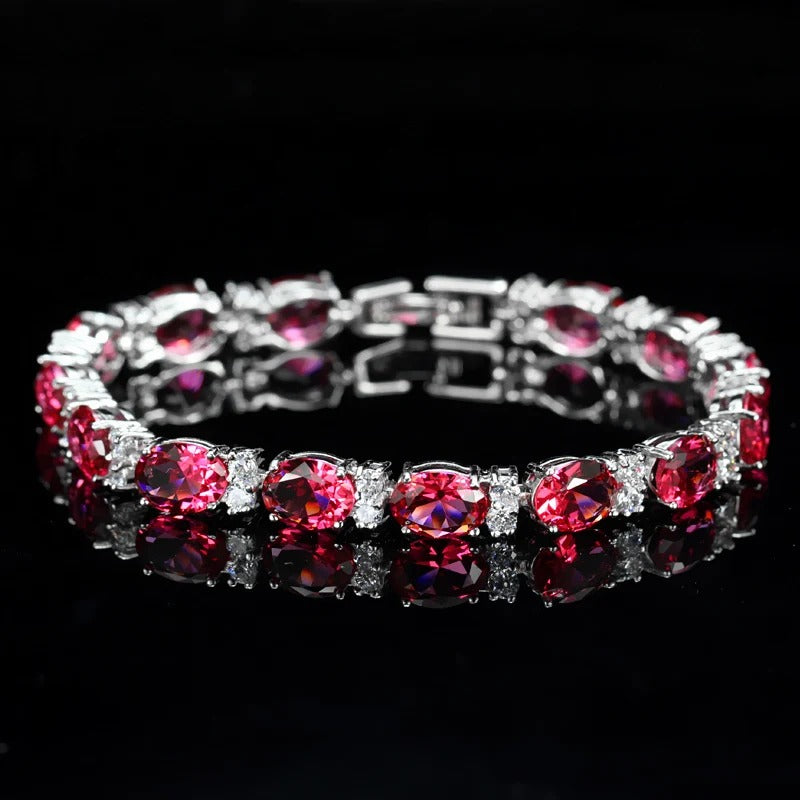 Crystal Cut Bracelet | Silver