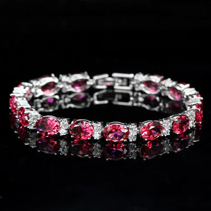 Crystal Cut Bracelet | Silver
