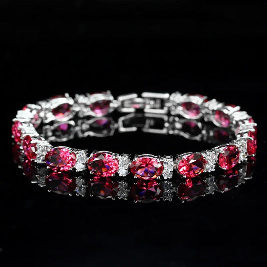 Crystal Cut Bracelet | Silver