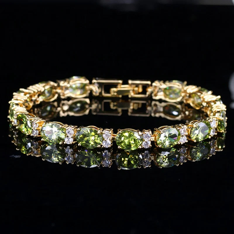 Crystal Cut Bracelet | Gold