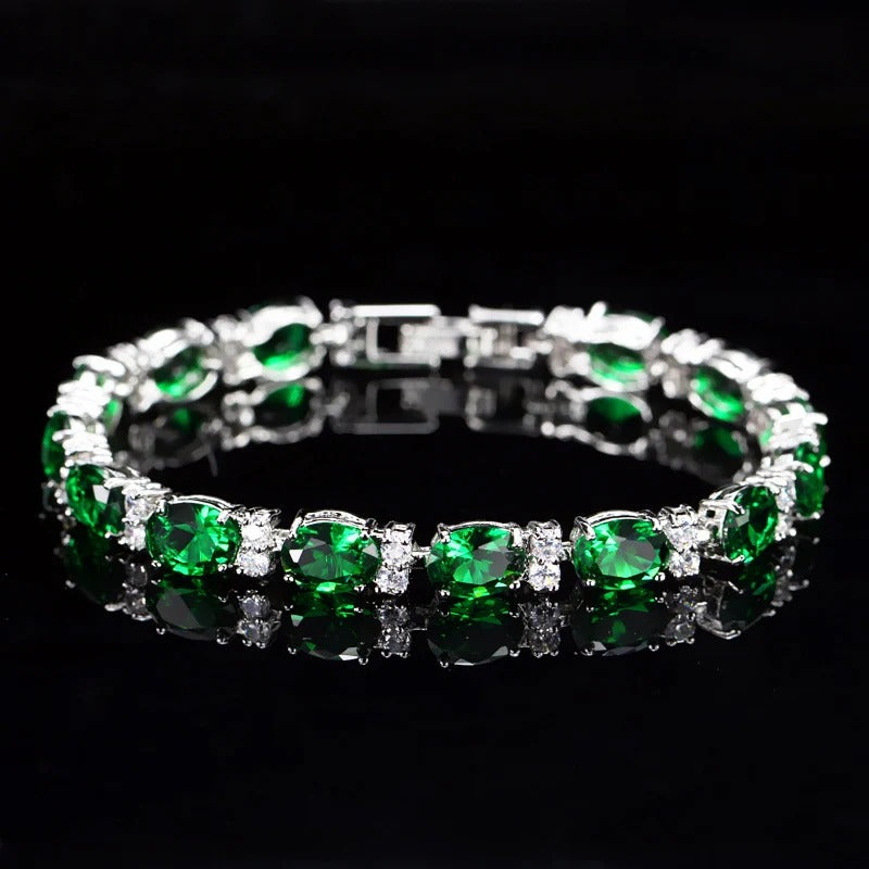 Crystal Cut Bracelet | Silver