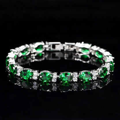 Crystal Cut Bracelet | Silver