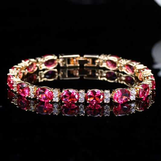 Crystal Cut Bracelet | Gold